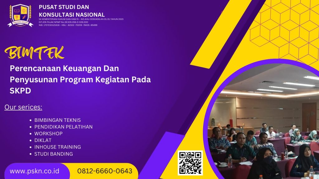 Bimtek Perencanaan Keuangan Dan Penyusunan Program Kegiatan Pada SKPD 2024