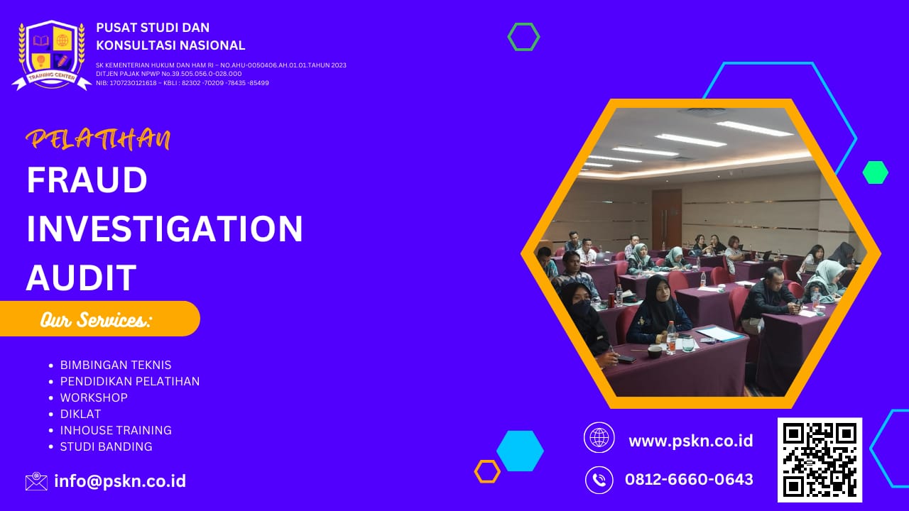 PELATIHAN FRAUD INVESTIGATION AUDIT