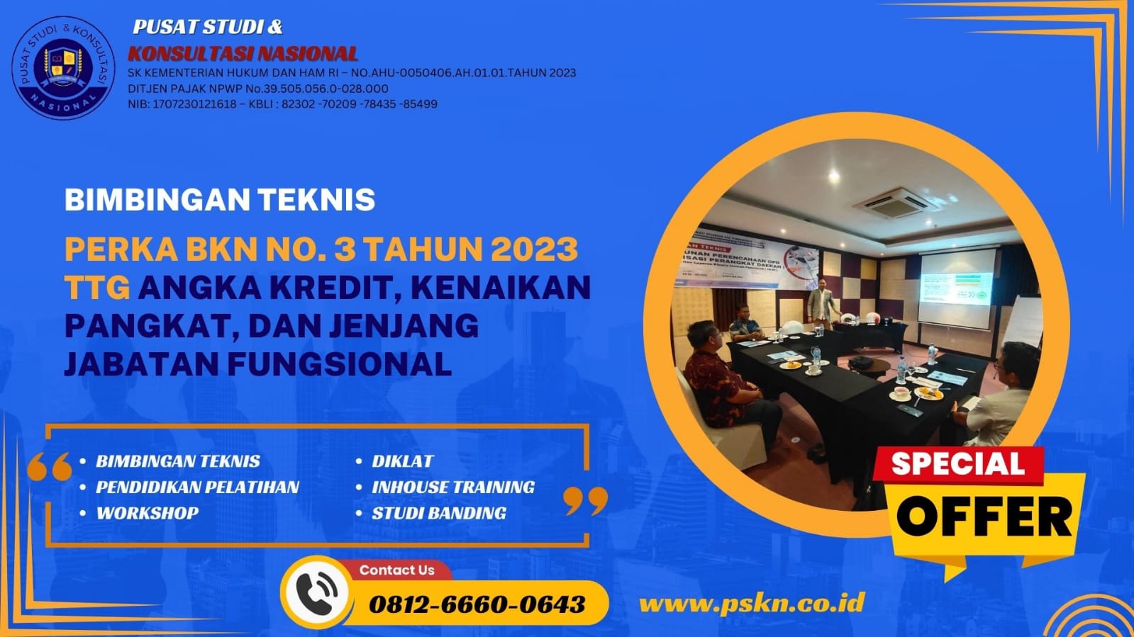 Bimtek Perka BKN No. 3 Tahun 2023 TTG Angka Kredit, Kenaikan Pangkat, Dan Jenjang Jabatan Fungsional