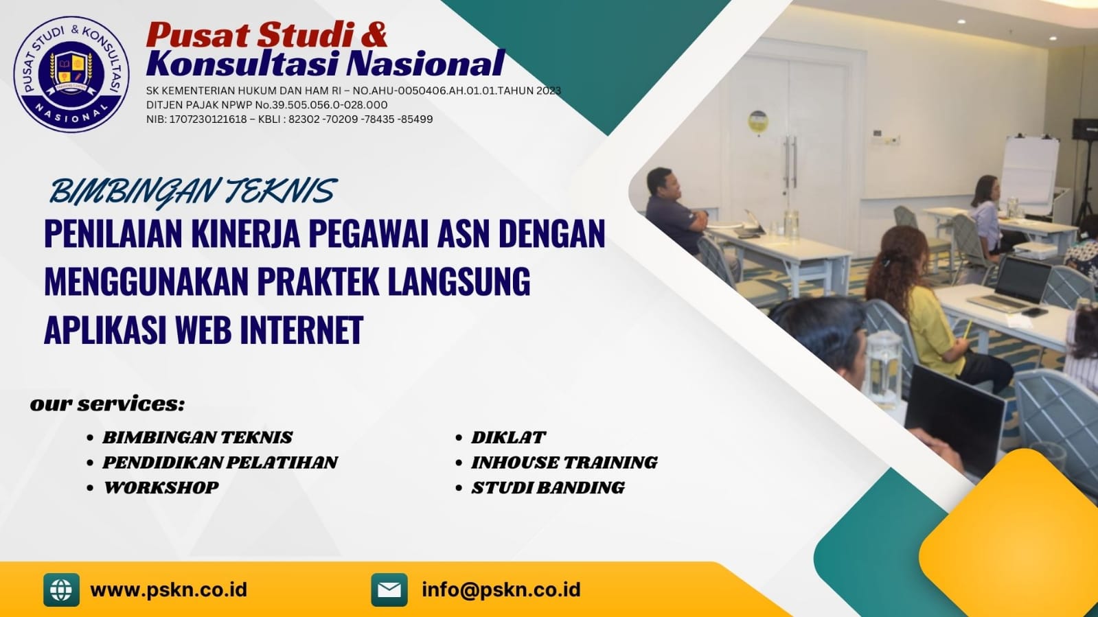 Bimbingan Teknis Penilaian Kinerja Pegawai ASN Dengan Menggunakan Praktek Langsung Aplikasi Web Internet