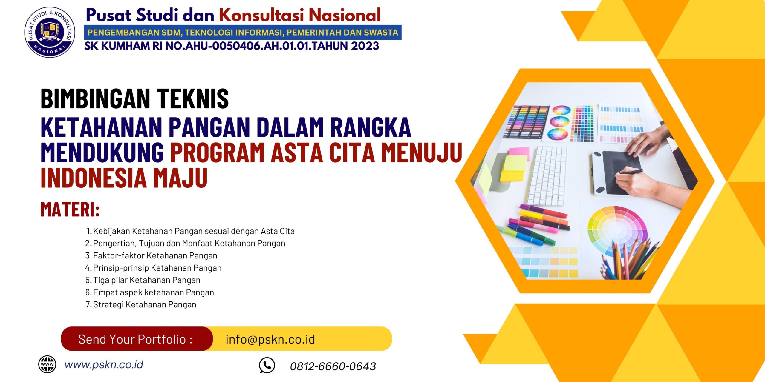 Bimbingan Teknis Ketahanan Pangan Dalam Rangka Mendukung Program Asta Cita Menuju Indonesia Maju
