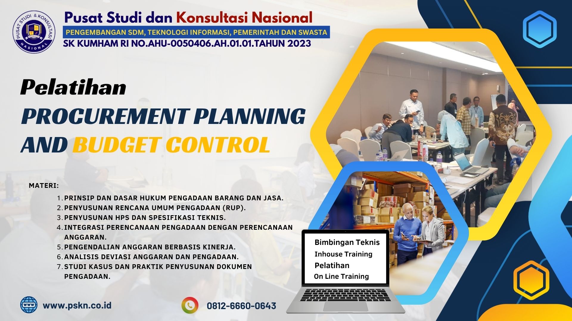 Pelatihan Procurement Planning and Budget Control