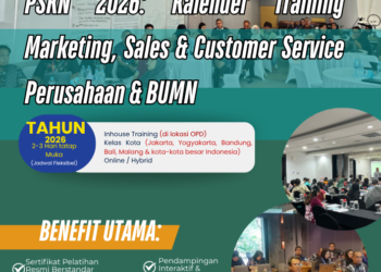 PSKN 2026: Kalender Training Marketing, Sales & Customer Service Perusahaan & BUMN