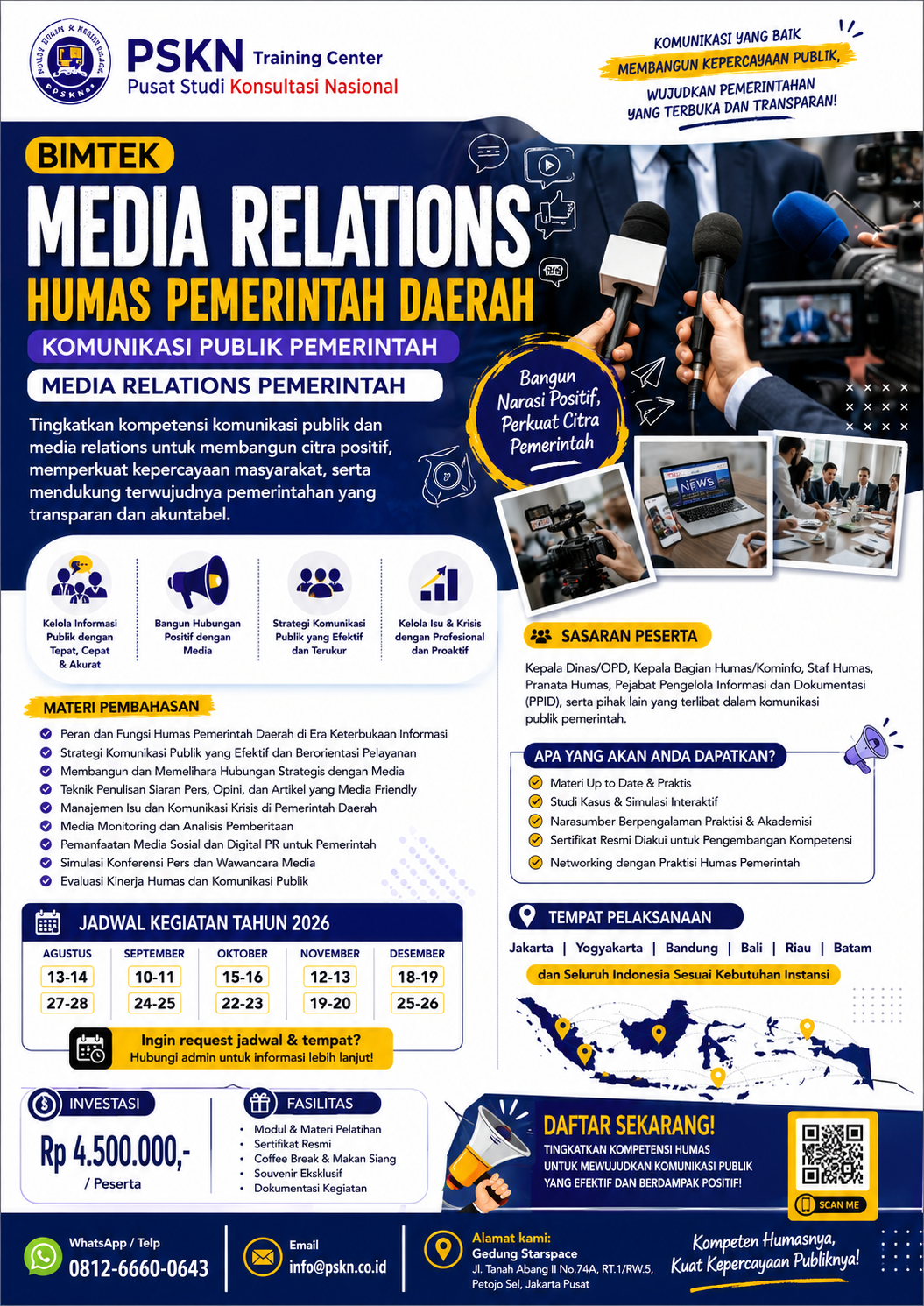 Bimtek Media Relations Pemerintah Daerah 2026/2027: Strategi Membangun Hubungan Efektif dengan Media