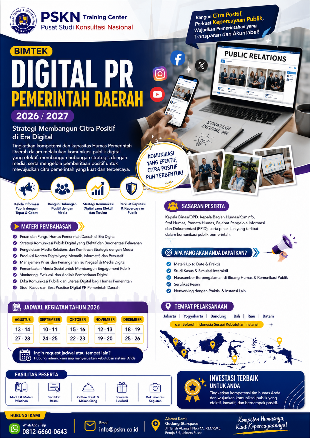 Bimtek Digital PR Pemerintah Daerah 2026/2027: Strategi Membangun Citra Positif di Era Digital