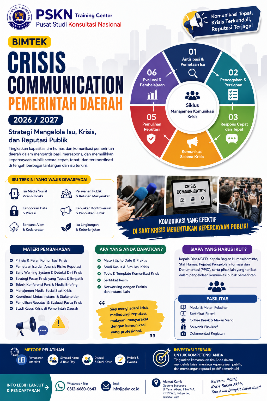 Bimtek Crisis Communication Pemerintah Daerah 2026/2027: Strategi Mengelola Isu, Krisis, dan Reputasi Publik