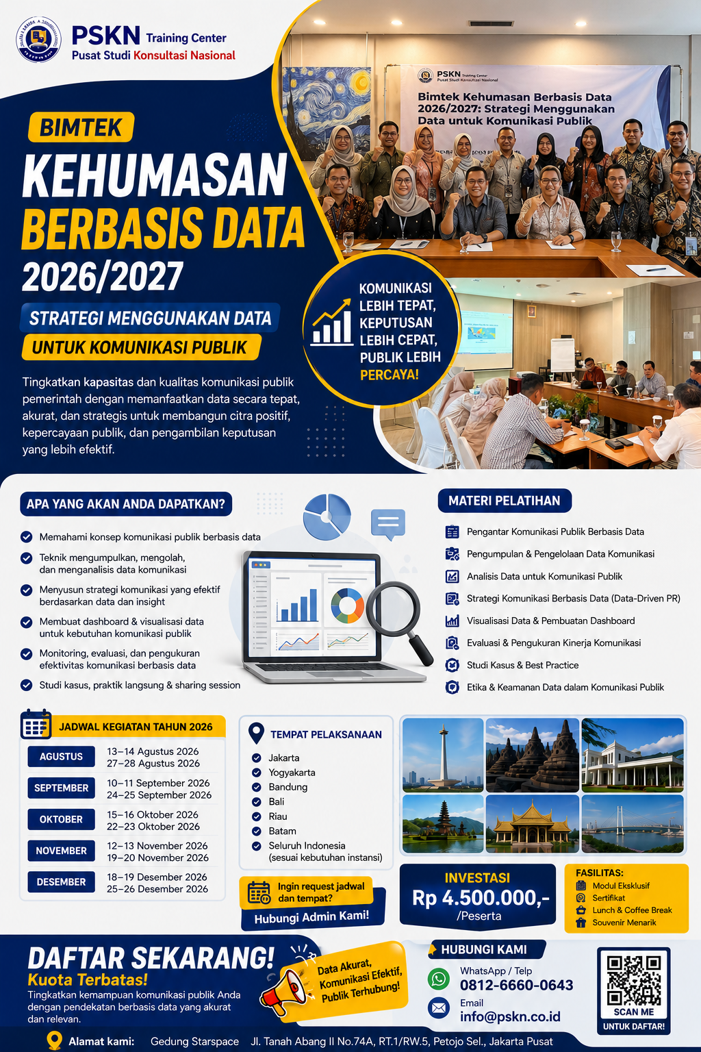 Bimtek Kehumasan Berbasis Data 2026/2027: Strategi Menggunakan Data untuk Komunikasi Publik