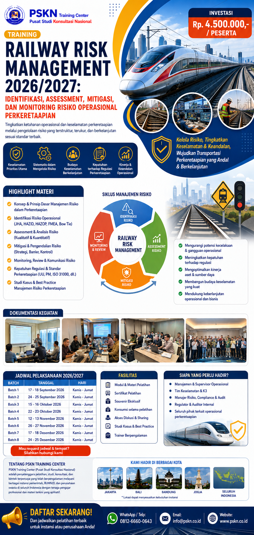 Training Operational Excellence & Lean Management untuk Industri Perkeretaapian 2026/2027: Strategi Meningkatkan Efisiensi, Produktivitas, dan Kualitas Layanan