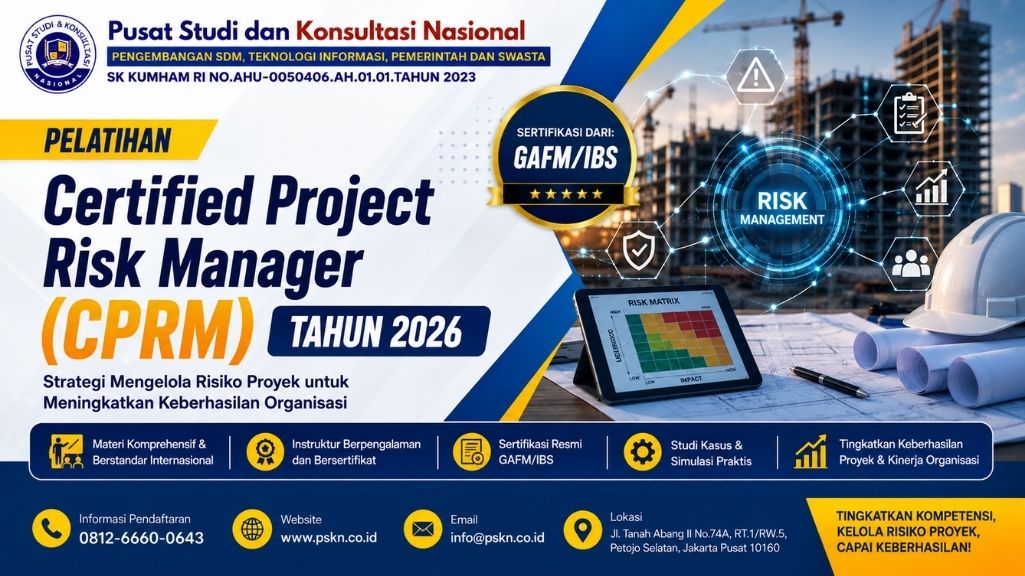 Pelatihan Certified Project Risk Manager (CPRM) Tahun 2026