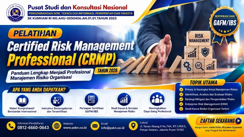Pelatihan Certified Risk Management Professional (CRMP) Tahun 2026