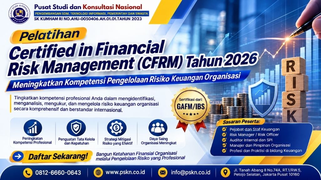Pelatihan Certified in Financial Risk Management (CFRM) Tahun 2026