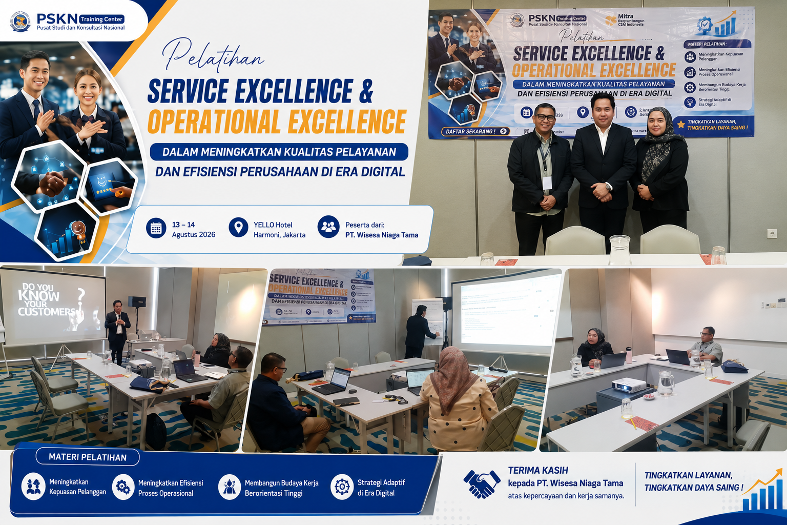 Pelatihan Service Excellence & Operational Excellence di Jakarta
