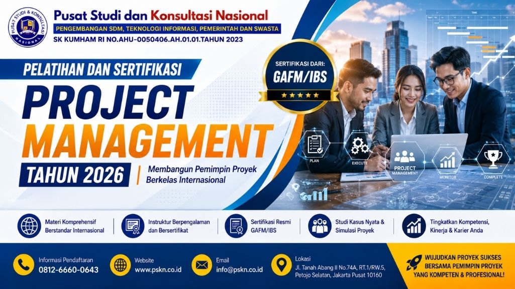 Pelatihan dan Sertifikasi Project Management Tahun 2026