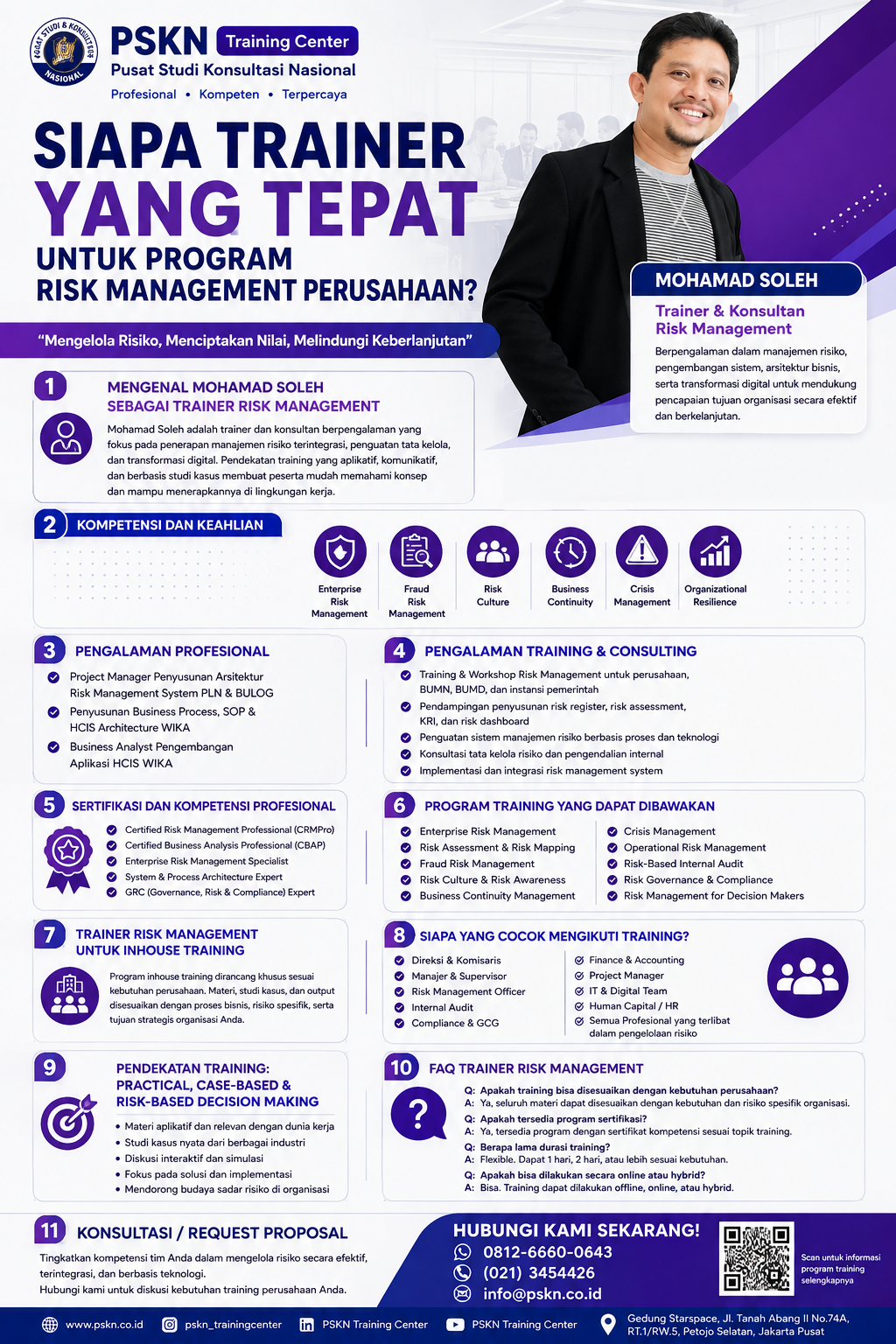 Trainer Risk Management Indonesia: Profil dan Kompetensi Mohamad Soleh